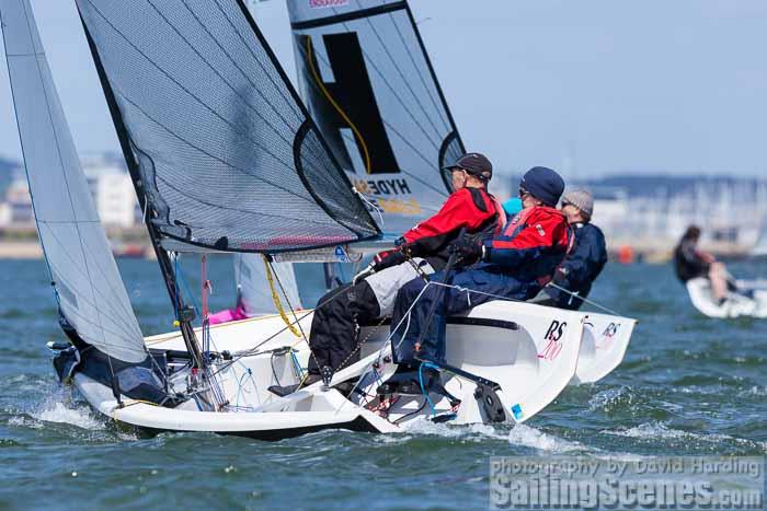 RS200s at Parkstone photo copyright David Harding / www.sailingscenes.com taken at Parkstone Yacht Club and featuring the RS200 class