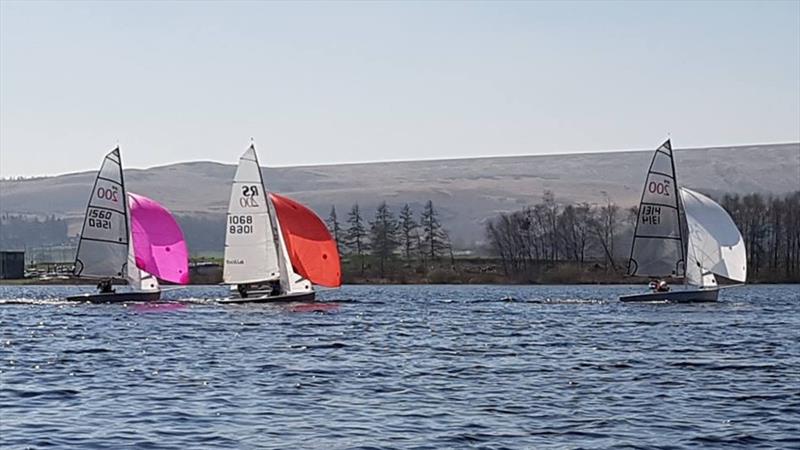 RS200s at Delph photo copyright Philip Worth taken at Delph Sailing Club and featuring the RS200 class