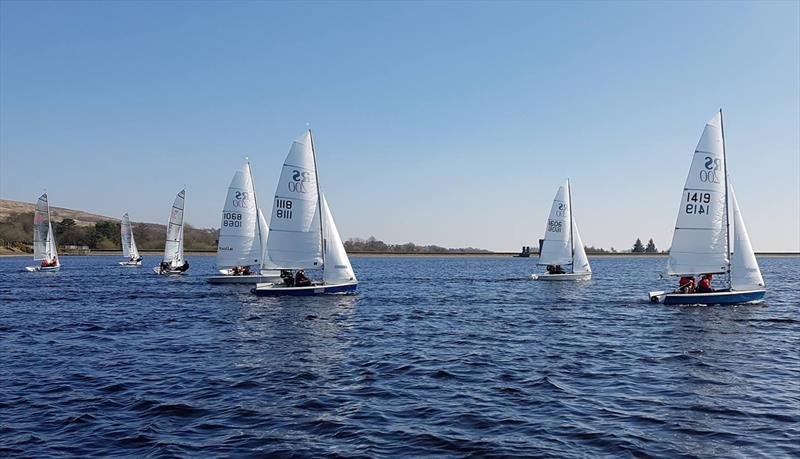 RS200s at Delph photo copyright Philip Worth taken at Delph Sailing Club and featuring the RS200 class