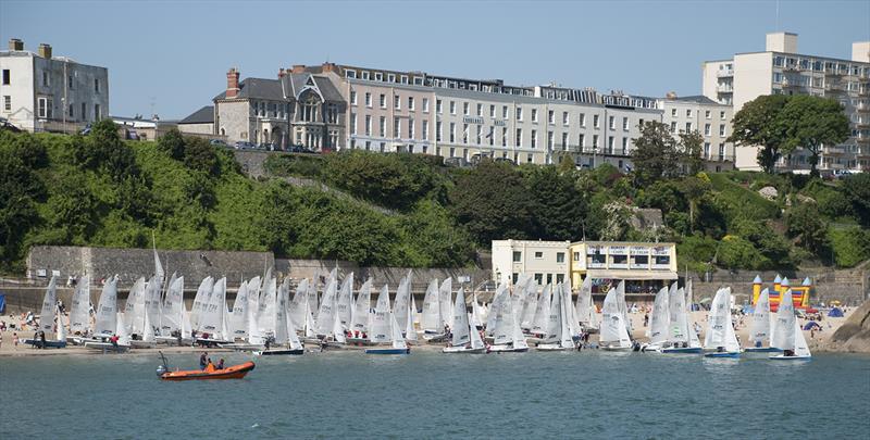 RS200s on the beach at Tenby - photo © RS200 Class Association