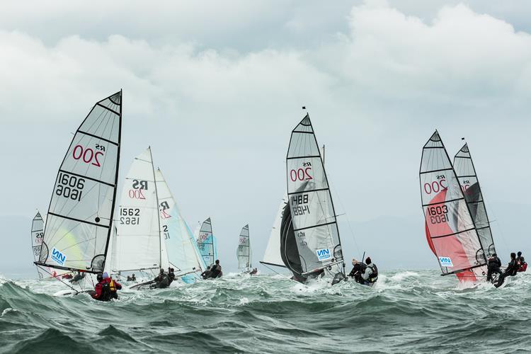 RS200s downwind photo copyright RS200 Class Association taken at Tenby Sailing Club and featuring the RS200 class