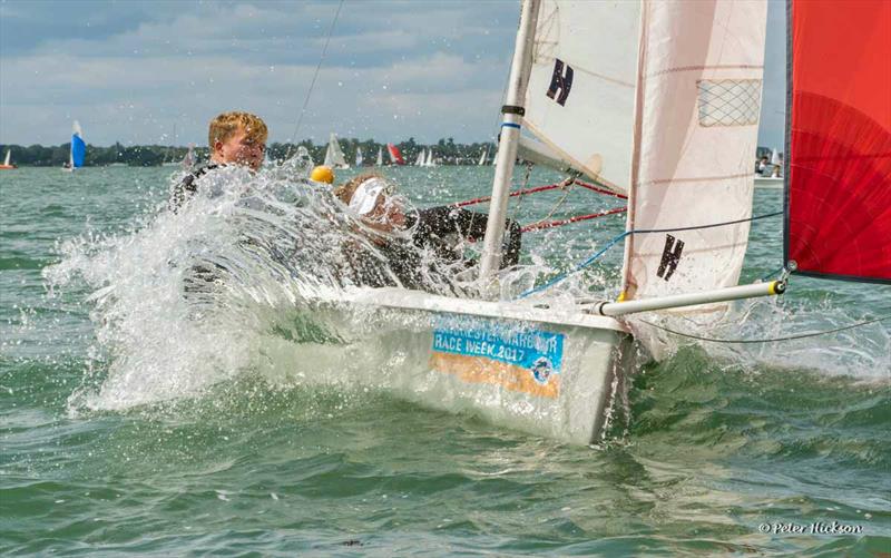 RS200s were the largest (and sometimes wettest) fleet at Chichester Harbour Race Week 2017 - photo © Peter Hickson