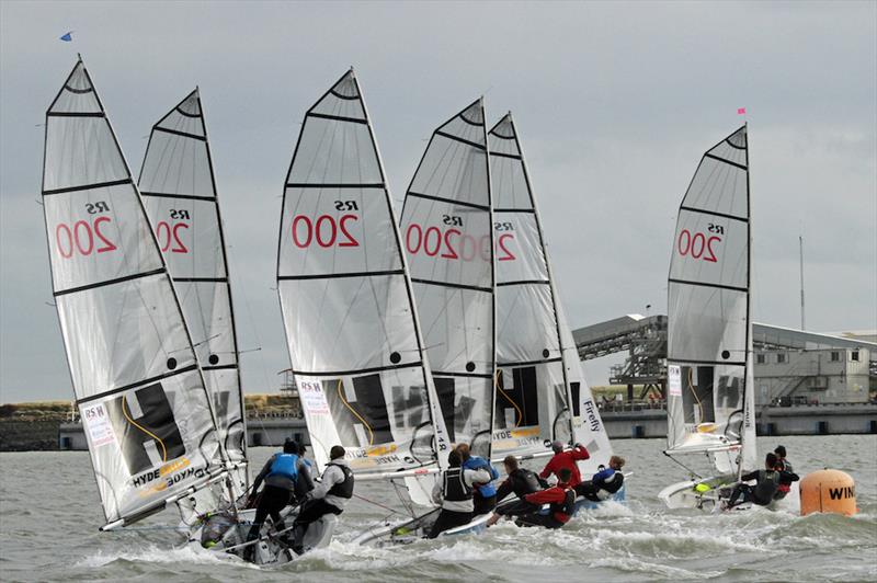 Exciting conditions made for a constructive day's training on the River Crouch ahead of the 2017 Endeavour Trophy photo copyright Roger Mant Photography taken at Royal Corinthian Yacht Club, Burnham and featuring the RS200 class