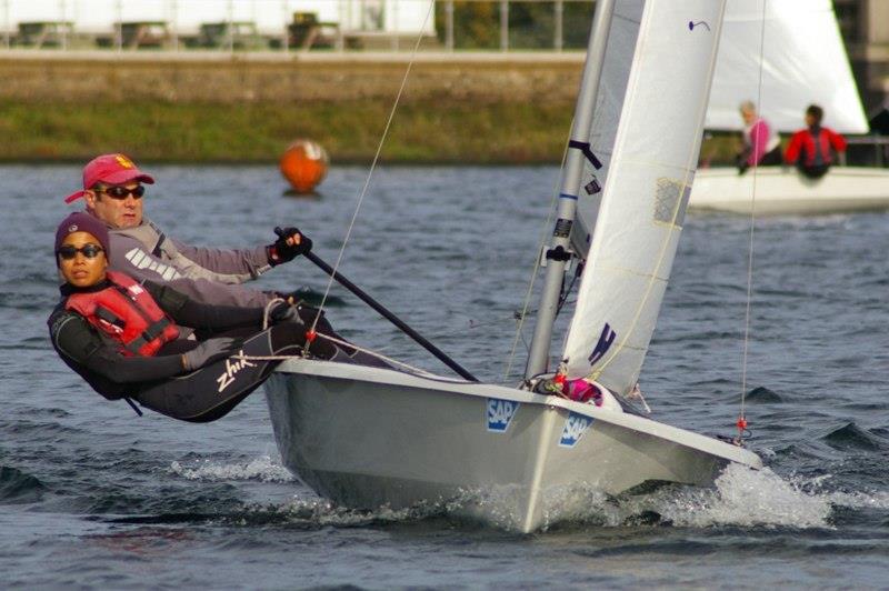 Andy and Jill Peters, runners up at the RS200 SEAS End of Series Open Meeting at Island Barn - photo © Jim Champ