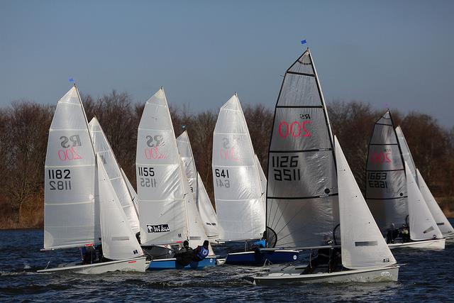 The ever-competitive RS200s on day 8 of the Alton Water Frostbite Series - photo © Tim Bees