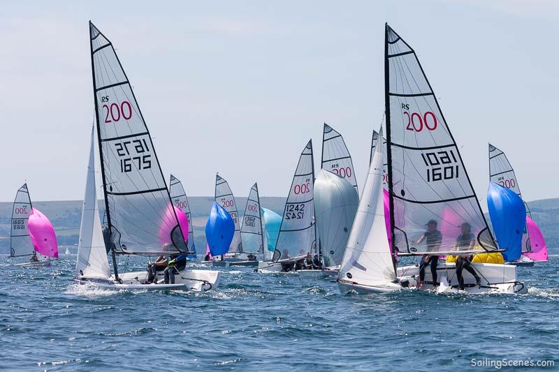 RS200s during the Rooster RS Summer Championships at Parkstone photo copyright David Harding / www.sailingscenes.com taken at Parkstone Yacht Club and featuring the RS200 class