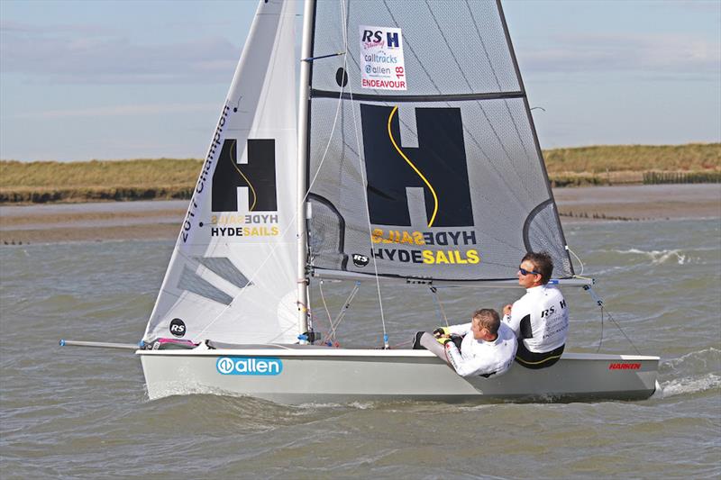 Ben Saxton and Toby Lewis, stars of the show on day 1 of the Endeavour Trophy photo copyright Roger Mant taken at Royal Corinthian Yacht Club, Burnham and featuring the RS200 class