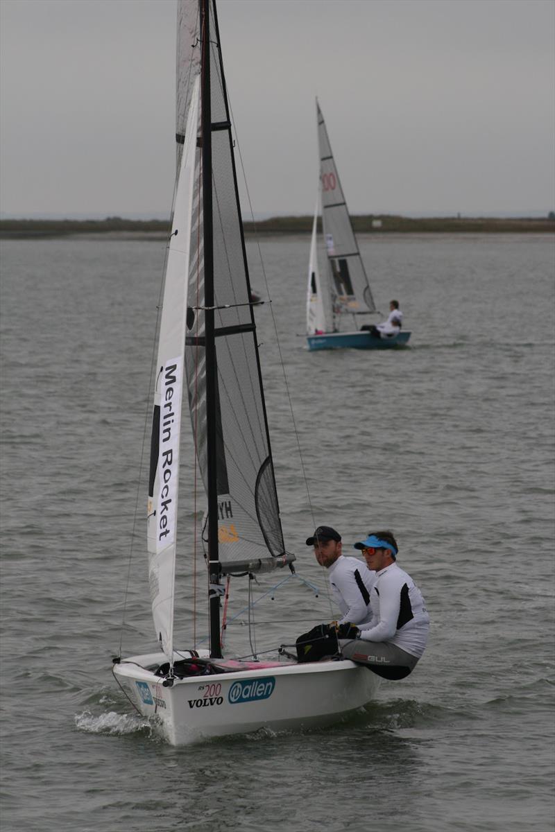 Christian Birrell and Sam Brearey (Merlin Rocket) were the only competitors to break the Saxton/Lewis domination at the 2018 Endeavour Trophy photo copyright Sue Pelling taken at Royal Corinthian Yacht Club, Burnham and featuring the RS200 class