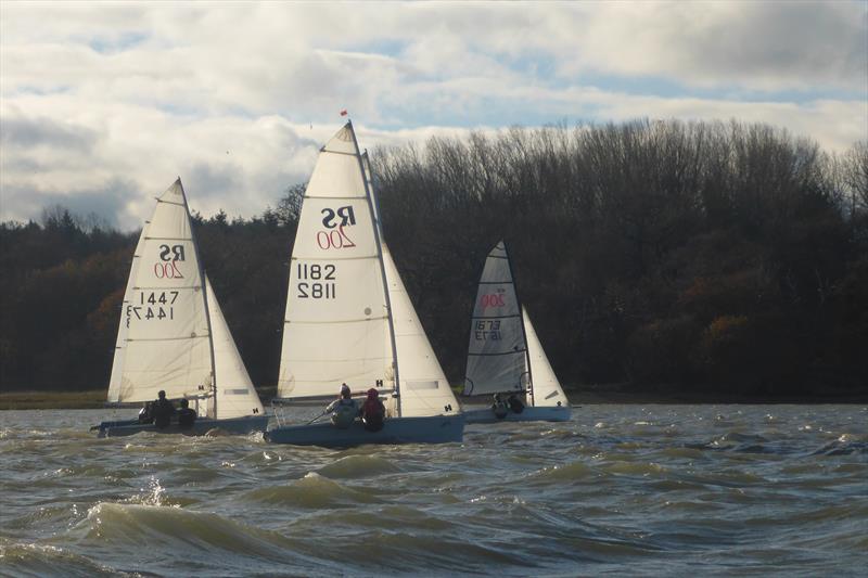 Nunn & Mayhew's early lead on Week 3 of the RS200 Winter Series at Royal Harwich photo copyright Simon Hewitt taken at Royal Harwich Yacht Club and featuring the RS200 class