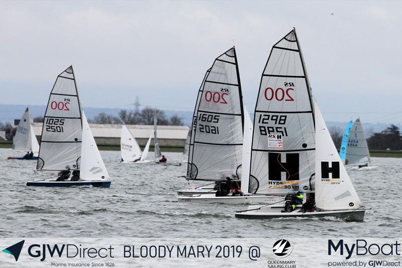 GJW Direct Bloody Mary 2019 photo copyright Mark Jardine taken at Queen Mary Sailing Club and featuring the RS200 class
