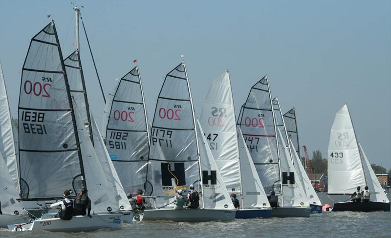 RS200s at the Waldringfield Easter Egg photo copyright Alexis Smith taken at Waldringfield Sailing Club and featuring the RS200 class