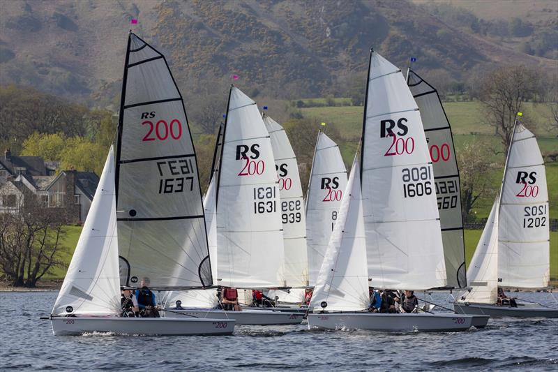 RS200s at the Ullswater YC Daffodil Regatta photo copyright Tim Olin / www.olinphoto.co.uk taken at Ullswater Yacht Club and featuring the RS200 class
