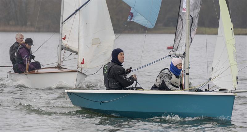 Nigel and Diane Pepperdine finish second at the Notts County First of Year Race photo copyright David Eberlin taken at Notts County Sailing Club and featuring the RS200 class