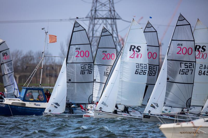 46th GJW Direct Bloody Mary photo copyright www.Sportography.tv taken at Queen Mary Sailing Club and featuring the RS200 class