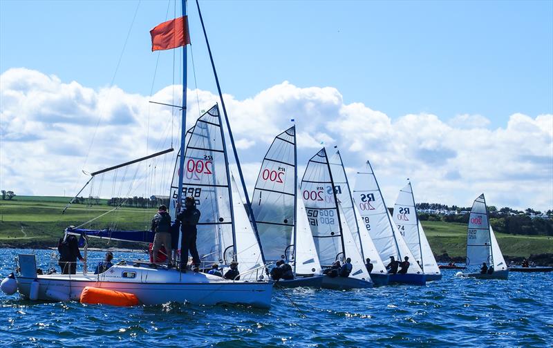 RS200 start during the East Lothian Yacht Club 2021 Regatta photo copyright Derek Braid taken at East Lothian Yacht Club and featuring the RS200 class