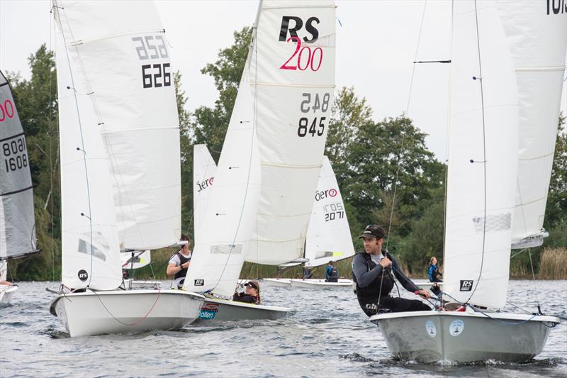 RS200s at Papercourt photo copyright Peter Snow taken at Papercourt Sailing Club and featuring the RS200 class