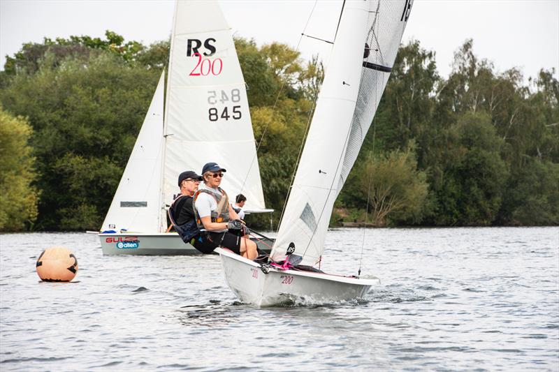 RS200s at Papercourt photo copyright Peter Snow taken at Papercourt Sailing Club and featuring the RS200 class