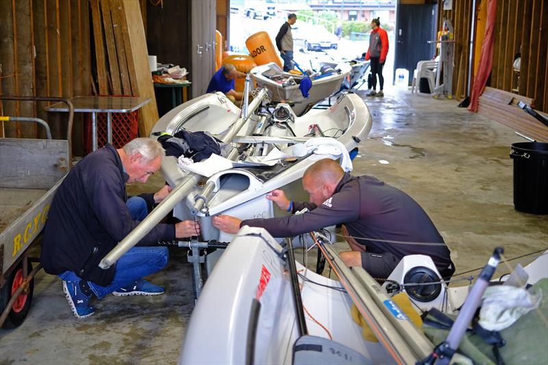 60th Endeavour Trophy - Competitors line up for boat scrutinisation - photo © Roger Mant Photography