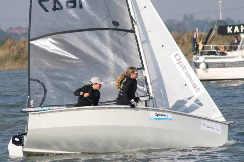 Super consistent Optimist sailors, Patrick Bromilow and Tabitha Davies enjoy two third places on day 1 of the 60th Endeavour Trophy - photo © Sue Pelling