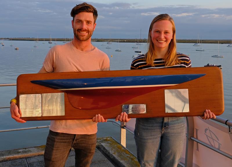 Luke Patience and Mary Henderson were also awarded the Endeavour Trophy half model at the 60th Endeavour Trophy photo copyright Roger Mant taken at Royal Corinthian Yacht Club, Burnham and featuring the RS200 class