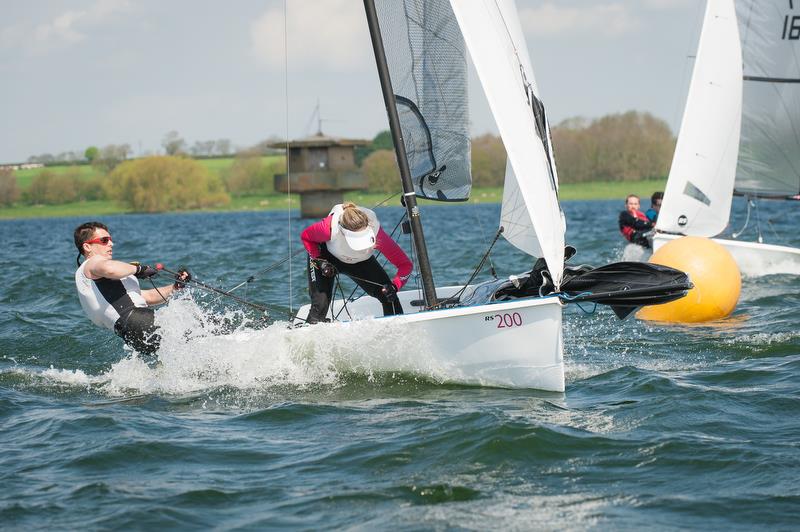 RS200 fleet in action at RS Sprint Championship 2018 photo copyright Peter Fothergill taken at Rutland Sailing Club and featuring the RS200 class