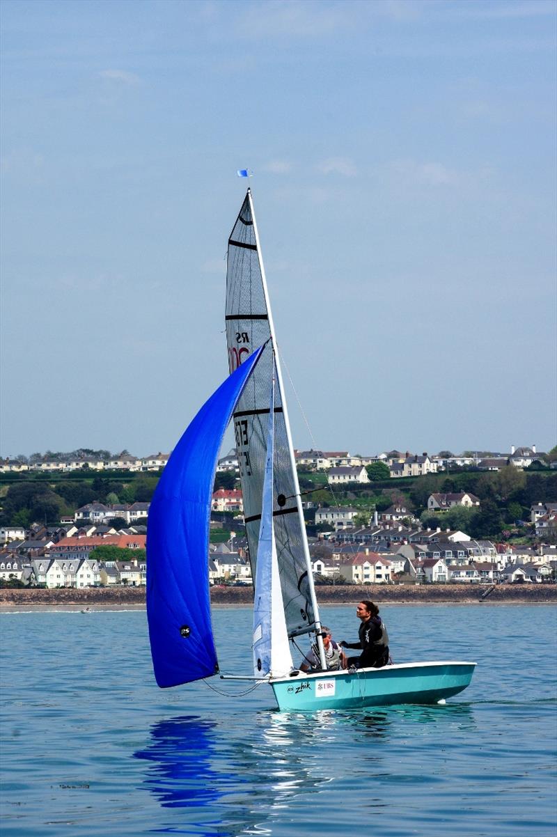 RCIYC Spring Regatta - Saturday - Surprise, Surprise! - Henrik Asplund photo copyright Simon Ropert taken at Royal Channel Islands Yacht Club and featuring the RS200 class