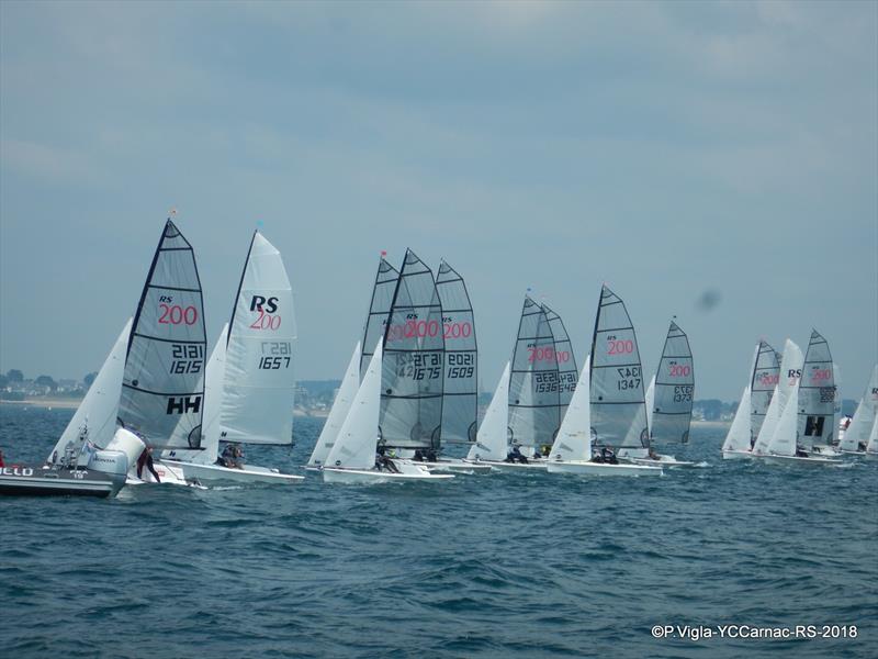 Eurocup 2018: RS200 fleet in action photo copyright Philippe Vigla taken at Yacht Club de Carnac and featuring the RS200 class