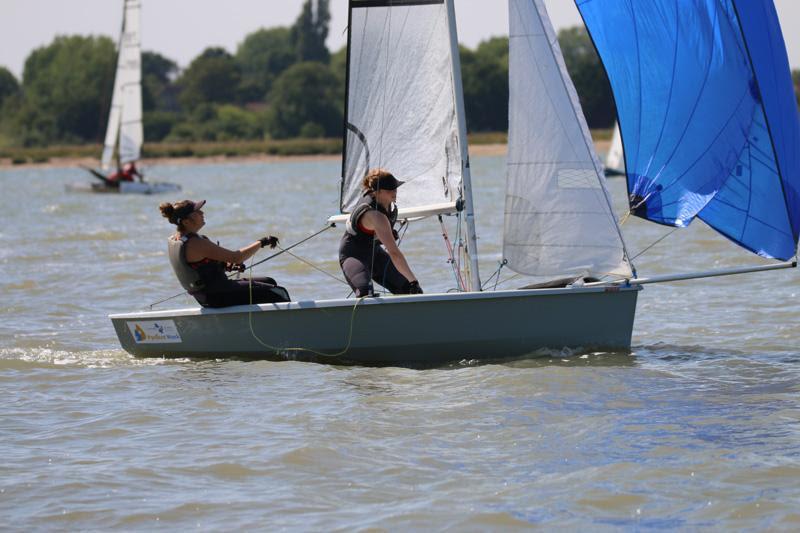 Rebecca Bines & Connie Hughes in action at Learning & Skills Solutions Pyefleet Week - photo © William Stacey