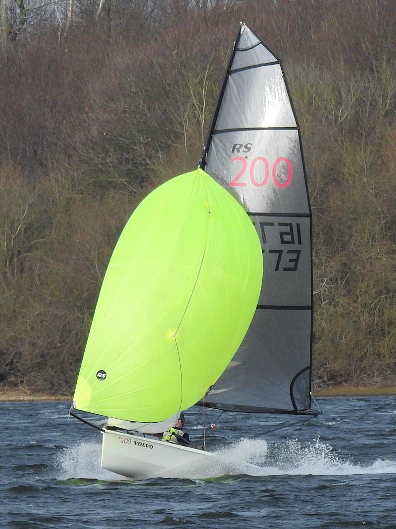 No racing, just blasting, on week 4 of the Alton Water Fox's Chandlery Frostbite Series photo copyright Emer Berry taken at Alton Water Sports Centre and featuring the RS200 class
