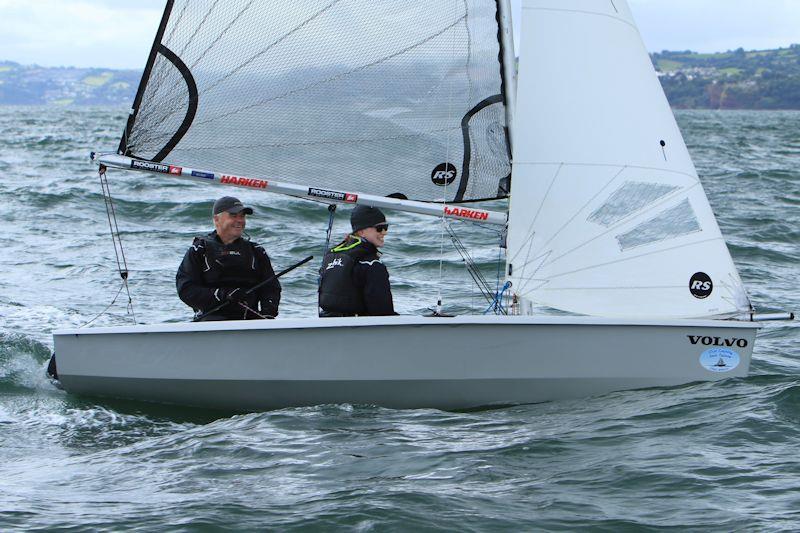 Pete Vincent and Kirsten Glenn on Noble Marine West Country Boat Repairs RS200 National Championship day 4 photo copyright Tom Hurley / www.devondigital.co.uk taken at Exe Sailing Club and featuring the RS200 class