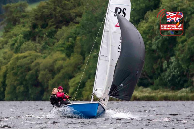 Alex Cleaver and Oliver Smith during the Bala Long Distance Weekend 2022 photo copyright Tim Olin / www.olinphoto.co.uk taken at Bala Sailing Club and featuring the RS200 class
