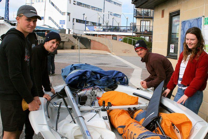 A gaggle of young champions make final preparations for the first series of races - 61st Endeavour Trophy photo copyright Sue Pelling taken at Royal Corinthian Yacht Club, Burnham and featuring the RS200 class