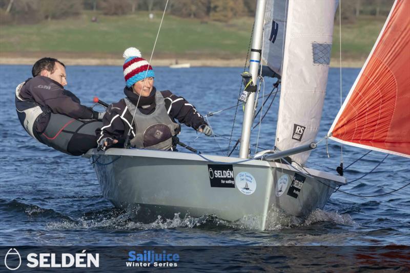 Seldén SailJuice Winter Series: James Williams and Sarah Tuppen during the Fernhurst Books Draycote Dash photo copyright Tim Olin / www.olinphoto.co.uk taken at Draycote Water Sailing Club and featuring the RS200 class