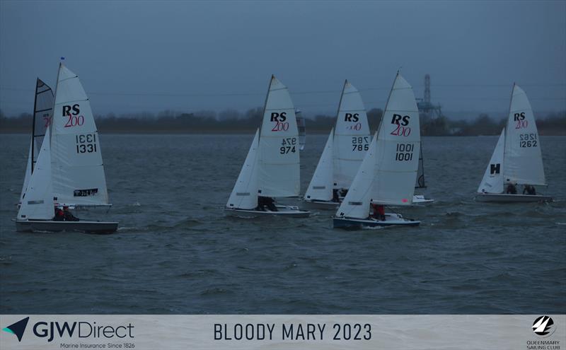 GJW Direct Bloody Mary 2023 photo copyright Mark Jardine taken at Queen Mary Sailing Club and featuring the RS200 class