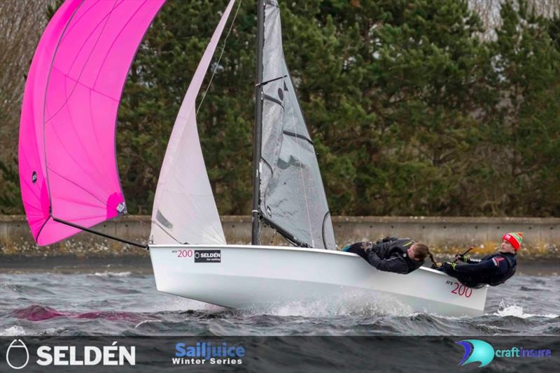 Ben Whaley and Lorna Glen take sixth overall in the Seldén SailJuice Winter Series 2022-23 photo copyright Tim Olin / www.olinphoto.co.uk taken at King George Sailing Club and featuring the RS200 class