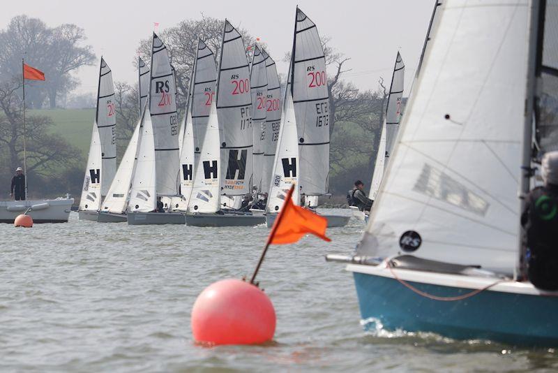 Anthony and Jo Gifford launch it off the pin - RS200 Sailing Chandlery EaSEA Tour at Waldringfield photo copyright Alexis Smith taken at Waldringfield Sailing Club and featuring the RS200 class