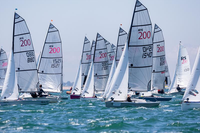 RS200s at the Salcombe Gin RS Summer Regatta photo copyright Phil Jackson / Digital Sailing taken at Hayling Island Sailing Club and featuring the RS200 class