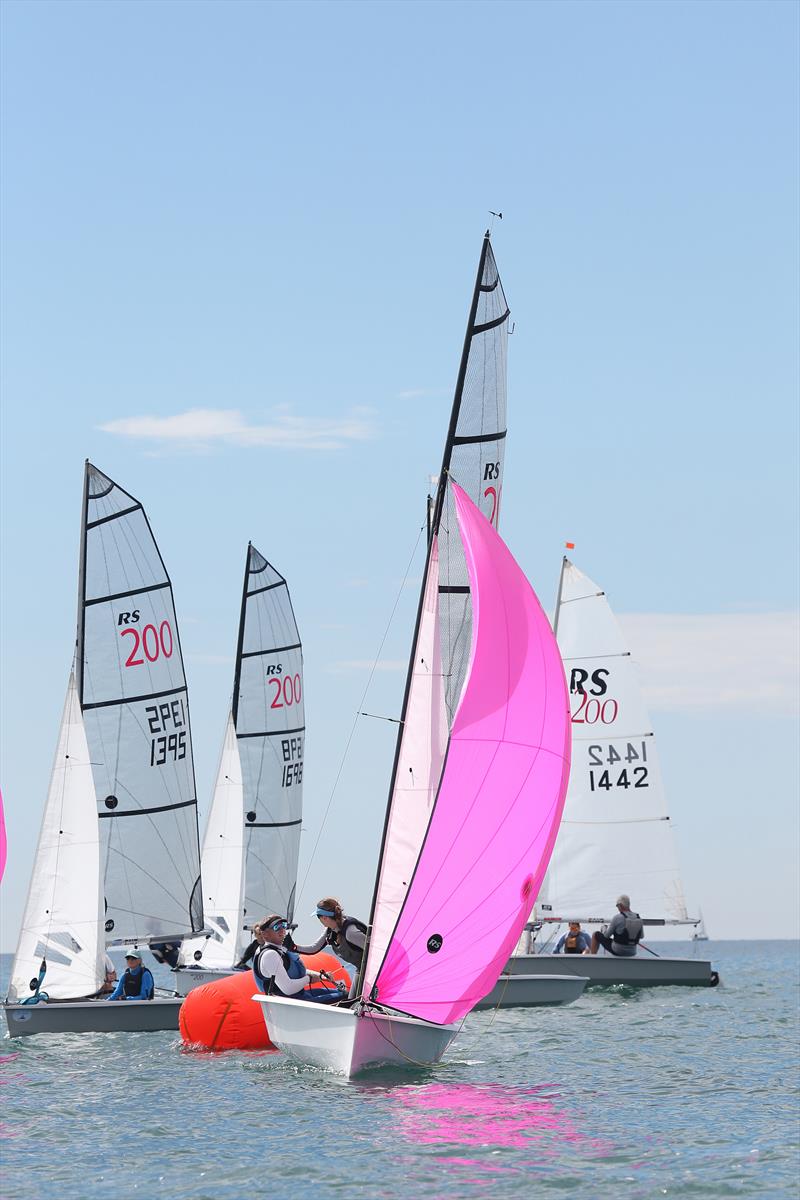 Andrew Barnett and Lynne Radcliffe during the RS200 Sailing Chandlery EaSEA Tour at Shoreham photo copyright Warwick Baker / www.warwickpics.com taken at Shoreham Sailing Club and featuring the RS200 class