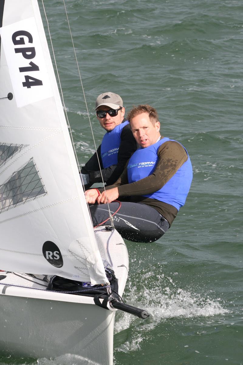 63rd Endeavour Trophy Day 1: Matt Mee and Jonny McGovern (GP14) lying fourth photo copyright Sue Pelling taken at Royal Corinthian Yacht Club and featuring the RS200 class