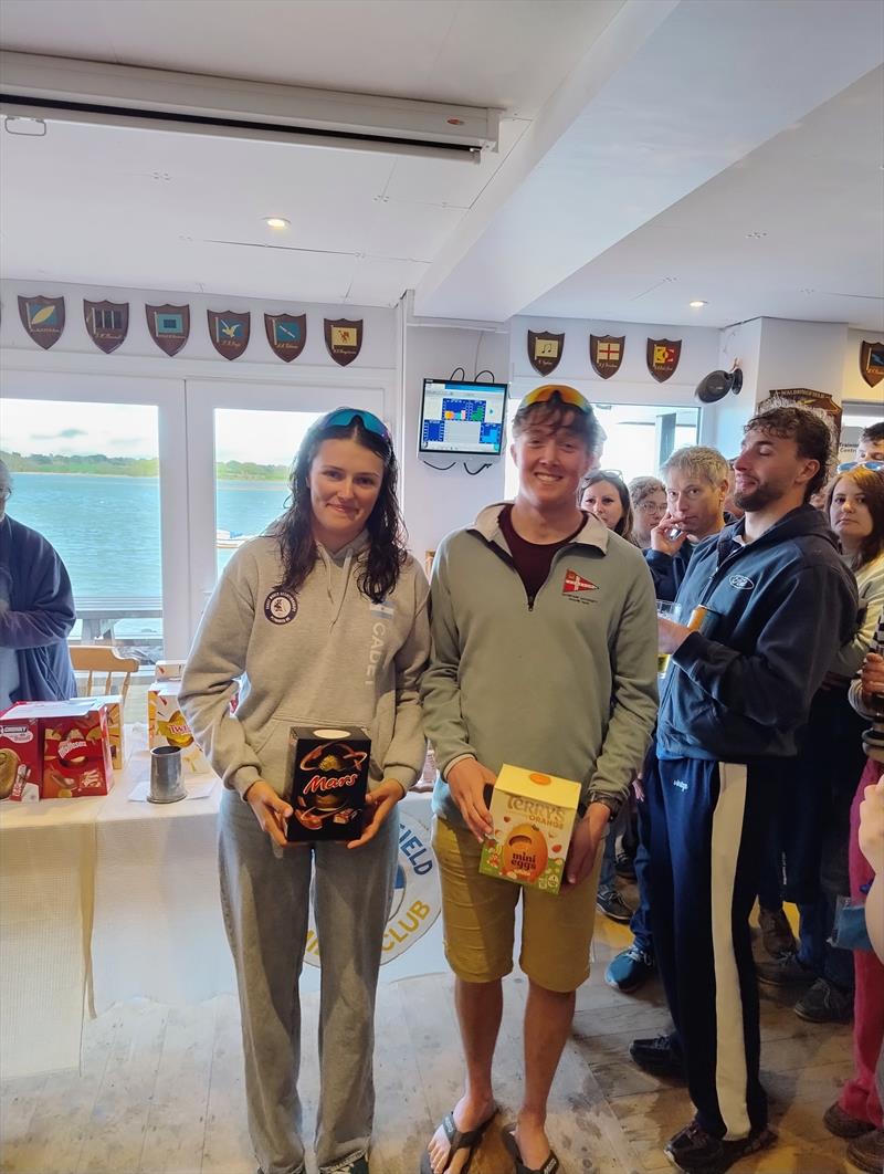 Tom Ahlheid & Bee Nee finish 4th in the RS200s at the Waldringfield Easter Egg Trophy photo copyright Matt/Will Taylor taken at Waldringfield Sailing Club and featuring the RS200 class