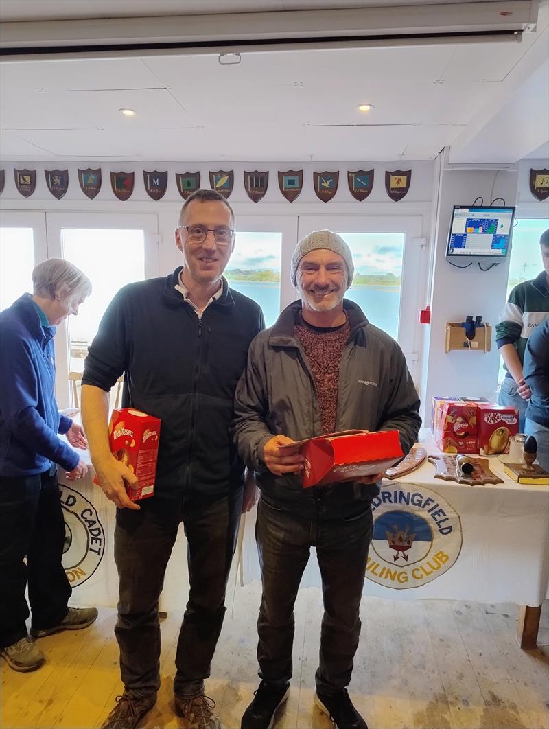MJ Gifford & Tim Waller win in the RS200s at the Waldringfield Easter Egg Trophy - photo © Matt/Will Taylor