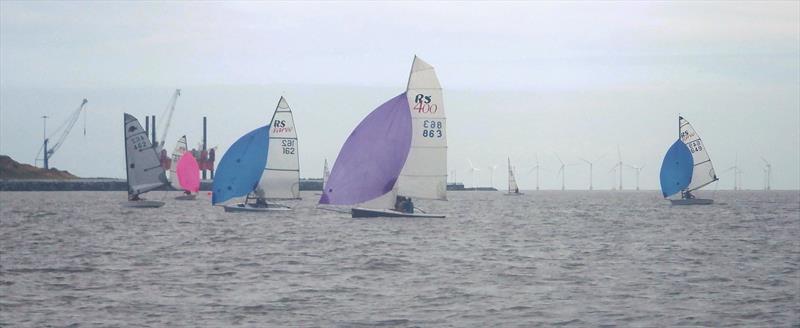 Downwind on Sunday during the Great Yarmouth & Gorleston Sailing Club Beach Regatta photo copyright GYGSC taken at Great Yarmouth & Gorleston Sailing Club and featuring the RS200 class
