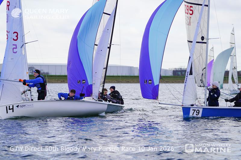 GJW Direct 50th Bloody Mary photo copyright Simon Winkley Marine taken at Queen Mary Sailing Club and featuring the RS200 class