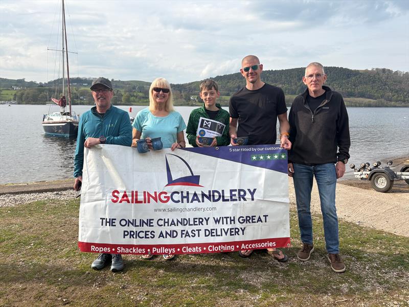 RS200 Prize Winners at the Ullswater Daffodil Regatta 2026 photo copyright Jon Ward taken at Ullswater Yacht Club and featuring the RS200 class