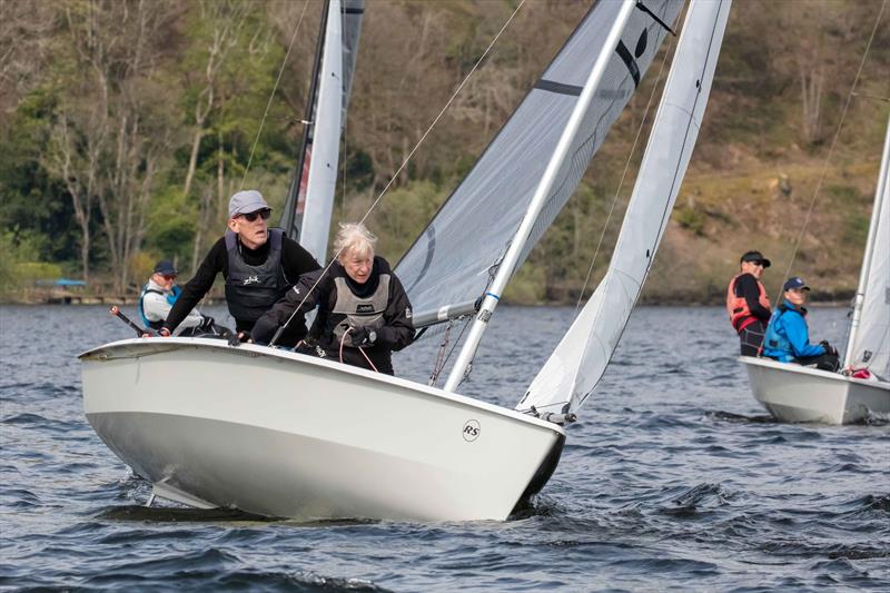 Jon and Heather Ward during the Ullswater Daffodil Regatta 2026 photo copyright Tim Olin / www.olinphoto.co.uk taken at Ullswater Yacht Club and featuring the RS200 class