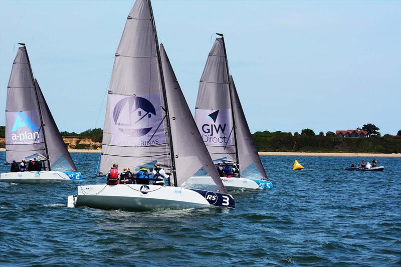 RS21s at the Women's Open Keelboat Championship photo copyright Trevor Pountain taken at Hamble River Sailing Club and featuring the RS21 class