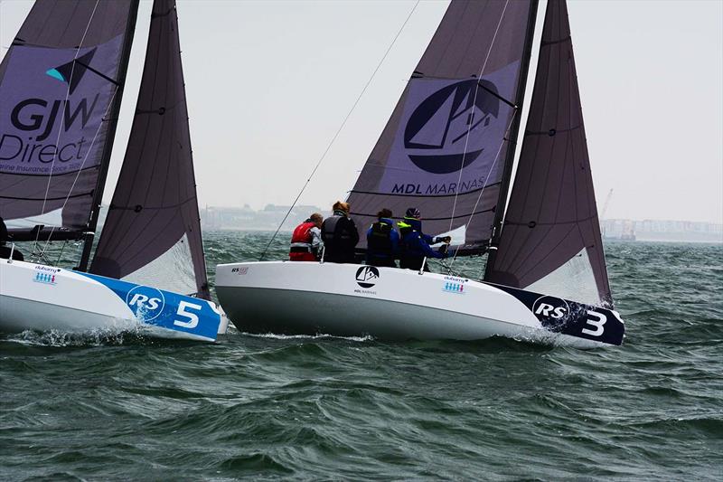 RS21s at the Women's Open Keelboat Championship photo copyright Trevor Pountain taken at Hamble River Sailing Club and featuring the RS21 class