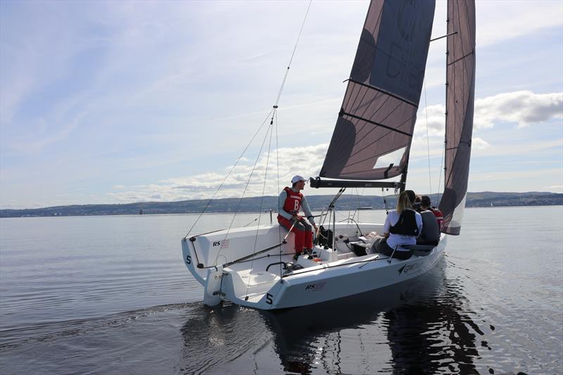The RNCYC team upwind during the British Keelboat League Northern Qualifier at the Royal Northern and Clyde YC photo copyright RS Sailing taken at Royal Northern & Clyde Yacht Club and featuring the RS21 class