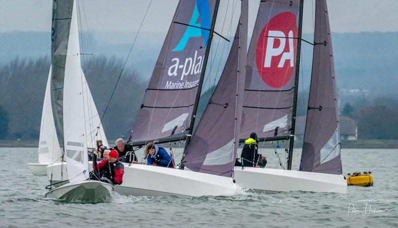 HISC Christmas Cracker 2019 photo copyright Peter Hickson taken at Hayling Island Sailing Club and featuring the RS21 class
