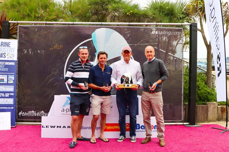 The winning team from Inland and Coastal Marina Systems at the Marine Industry Cup 2021 photo copyright maa taken at Hayling Island Sailing Club and featuring the RS21 class